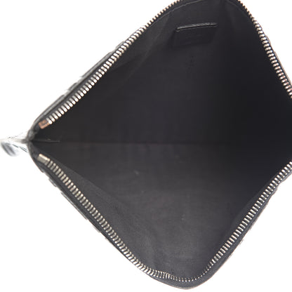 Fendi Vitello Grace FF 1974 Embossed Pouch Black 5 of 10