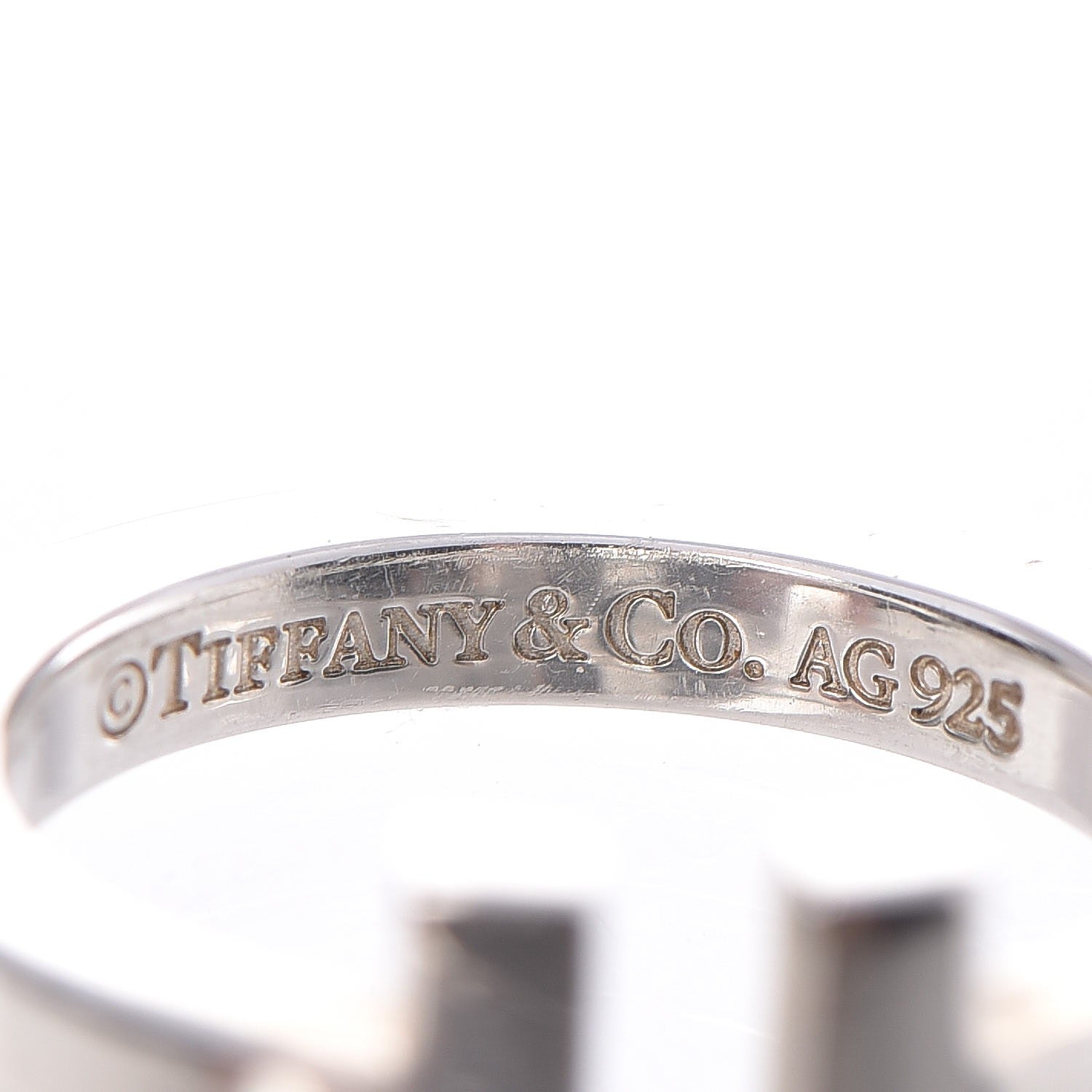 Tiffany Sterling Silver T Square Ring 48 4.5 3 of 5