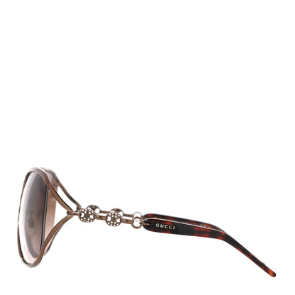 Gucci Crystal Marina Chain Sunglasses GG4250/N/S Tortoise 2 of 8