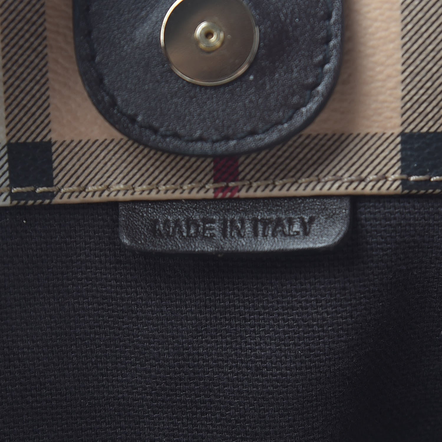 Burberry Haymarket Check Small Canterbury Tote Chocolate 6 of 17