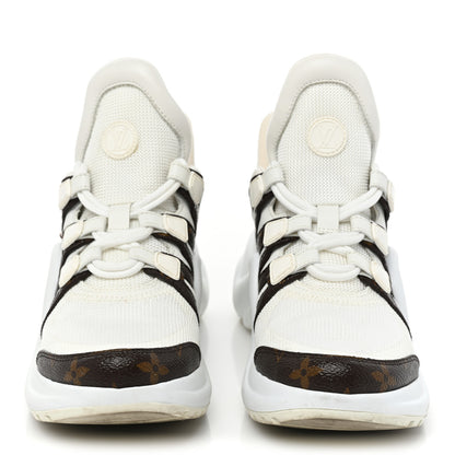 Louis Vuitton Patent Monogram LV Archlight Sneakers 36.5 White 2 of 11