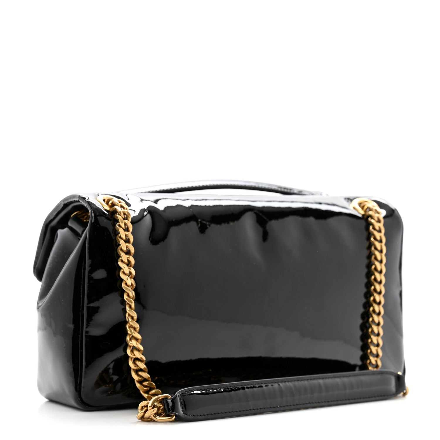 Saint Laurent Patent Calfskin Calypso Black 3 of 10