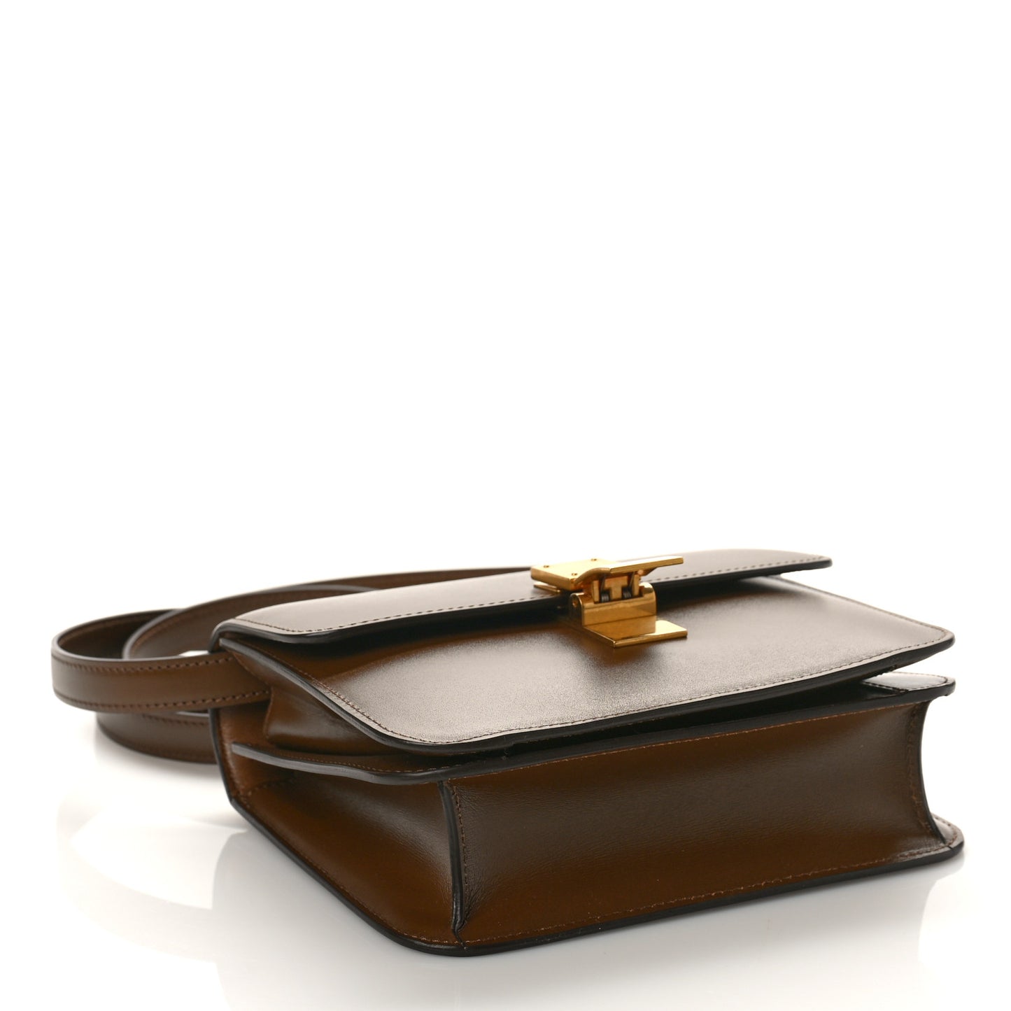 Box Calfskin Medium Classic Box Flap Bag Camel