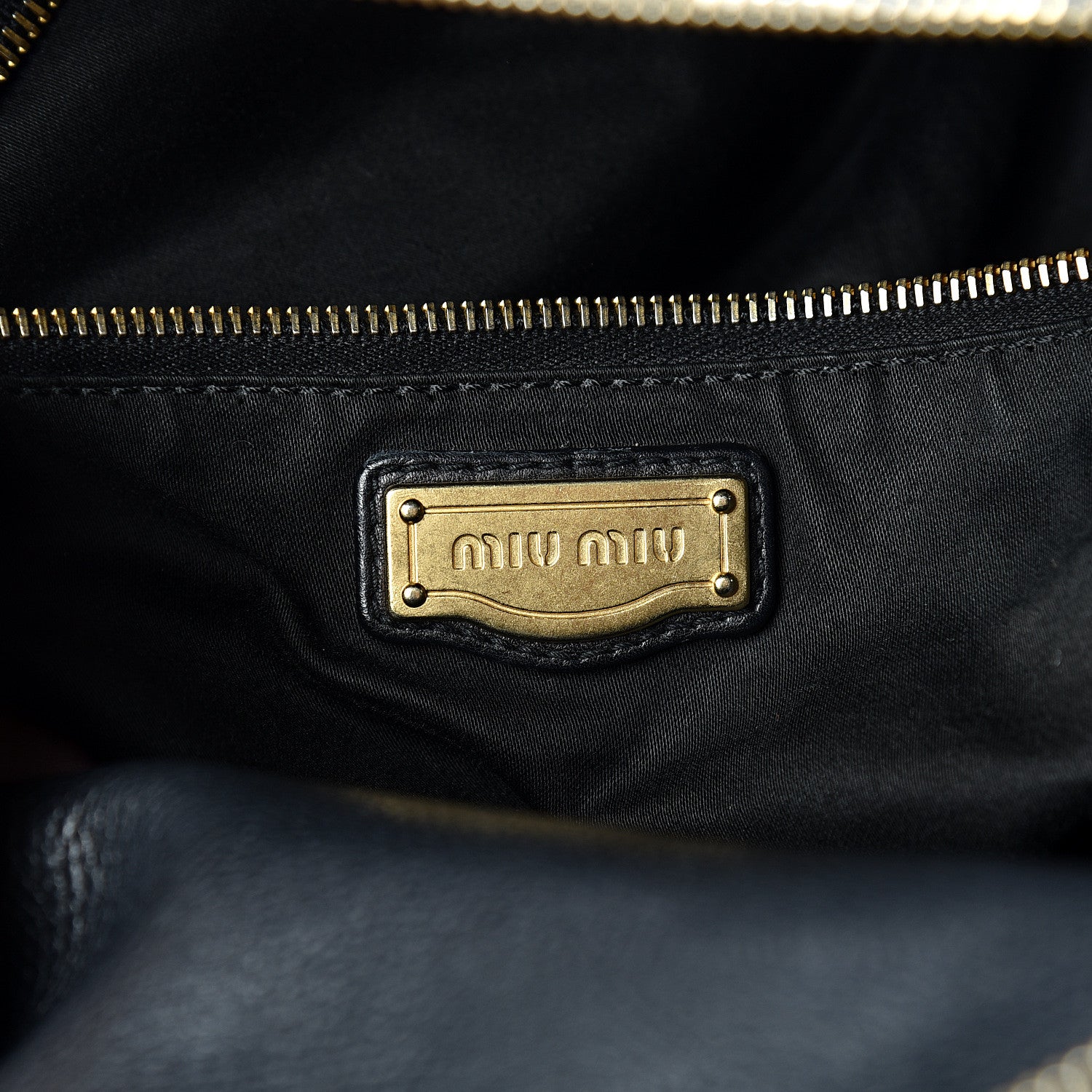 Miu Miu Vitello Medium Bow Bag Black 5 of 23