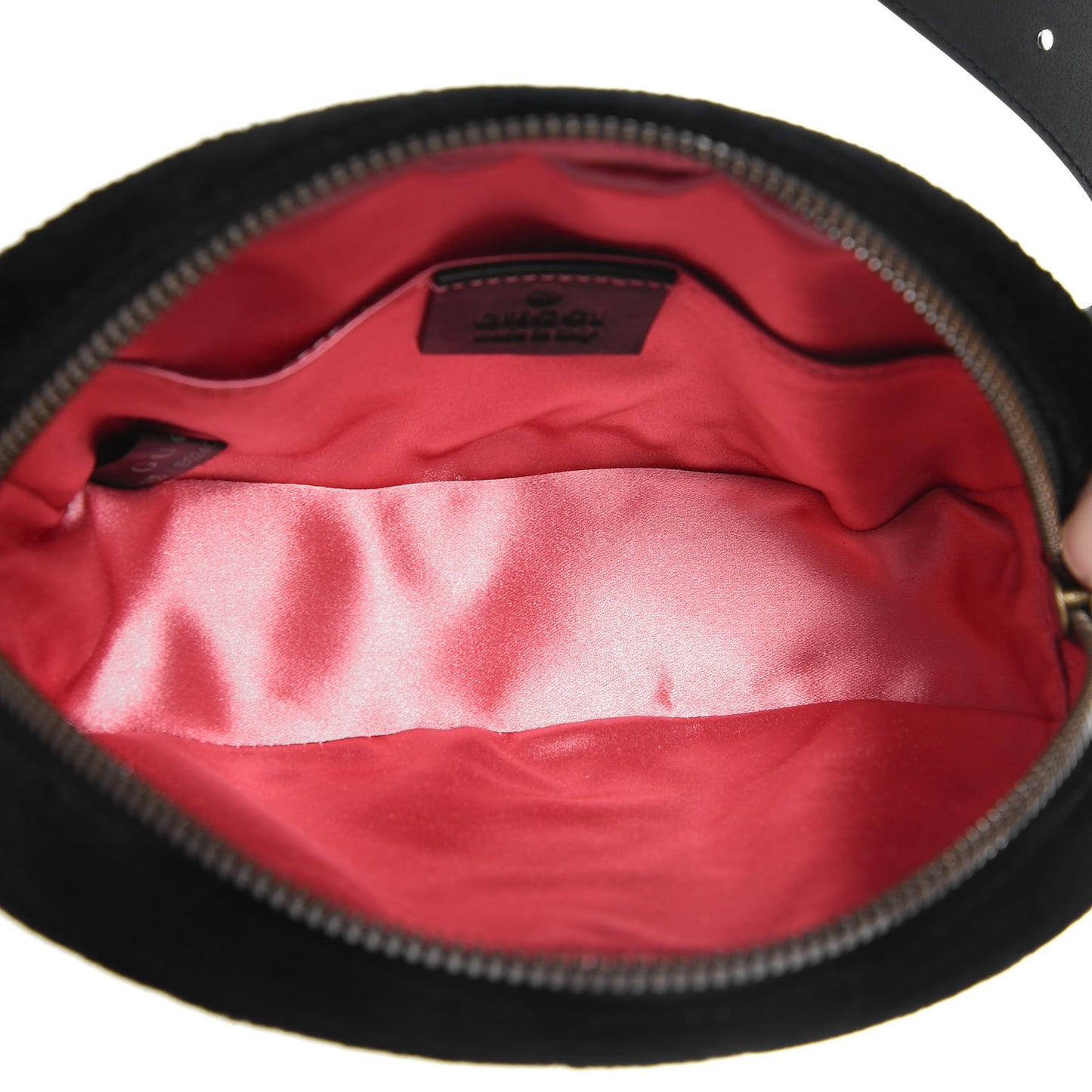 Velvet Matelasse GG Marmont Belt Bag 85 34 Black