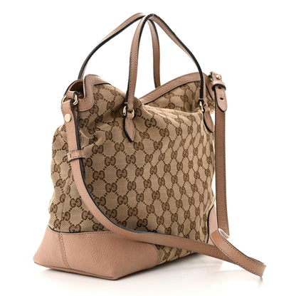 Gucci Monogram Medium Bree Foldover Tote Beige Soft Pink 3 of 18