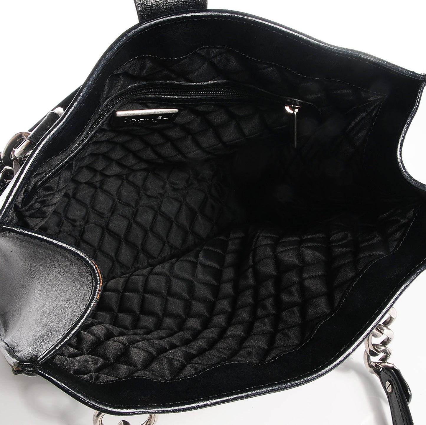 Smooth Calfskin Country Ride Tote Black