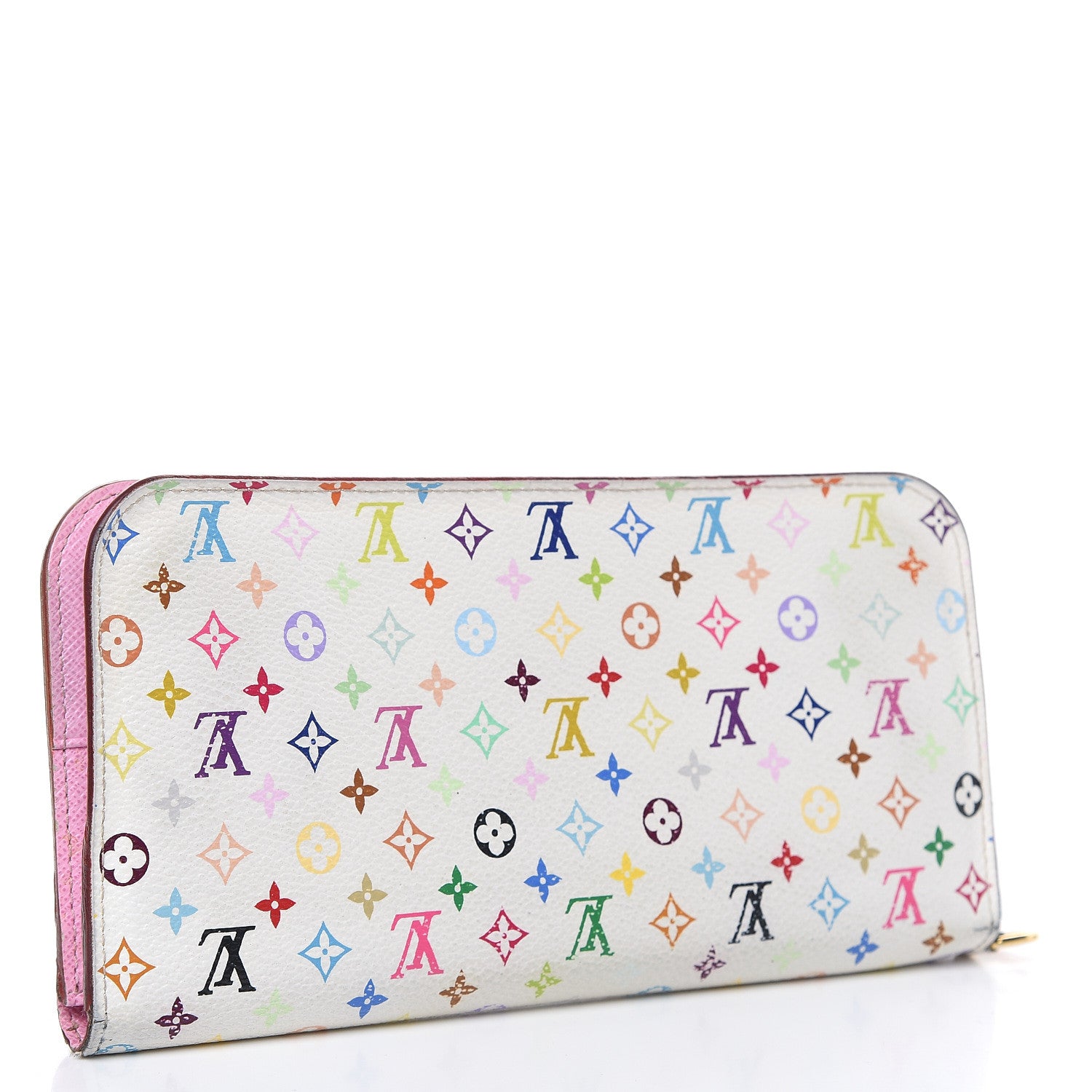 Louis Vuitton Monogram Multicolor Insolite Wallet White Litchi 3 of 15