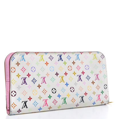 Louis Vuitton Monogram Multicolor Insolite Wallet White Litchi 3 of 15