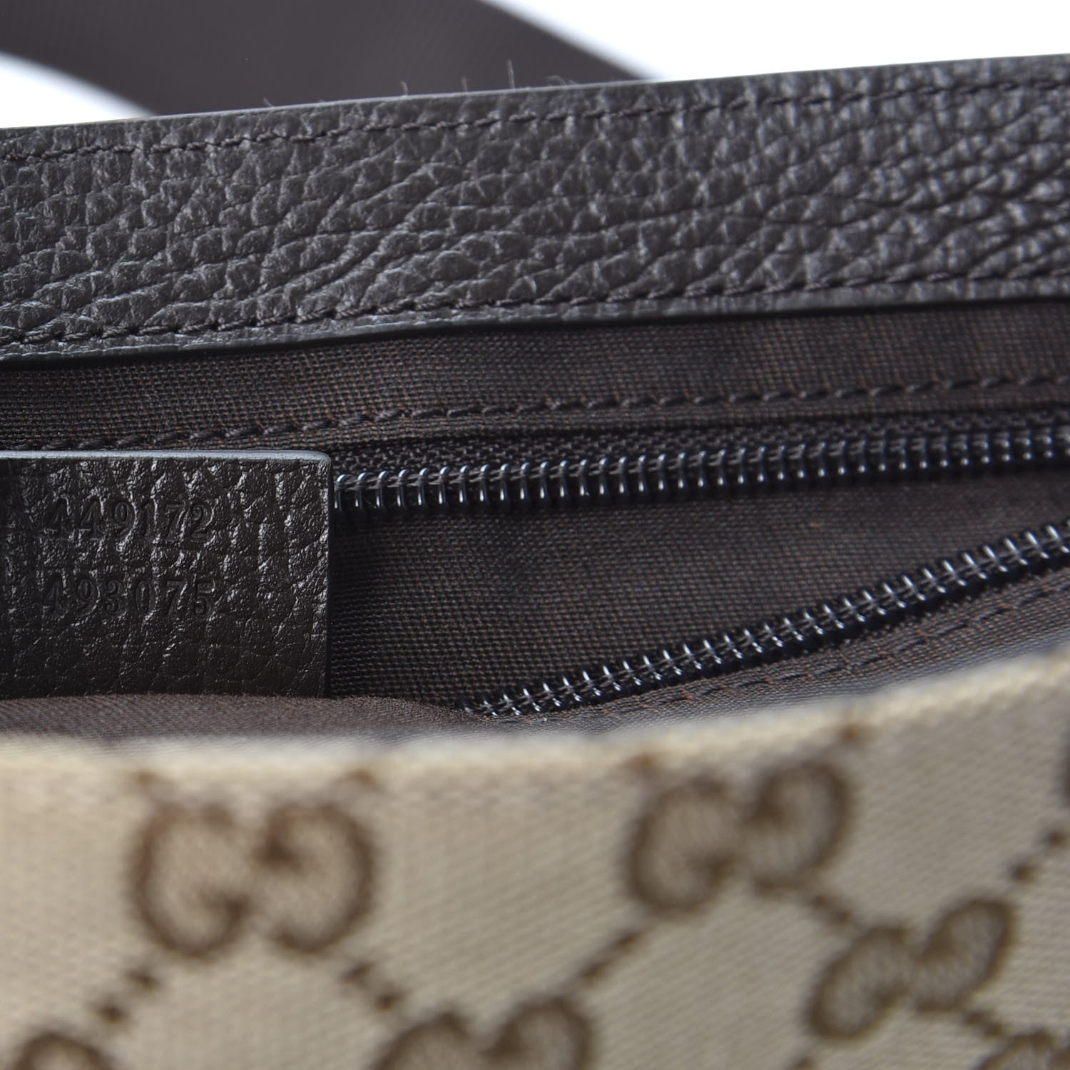 Gucci Monogram Flap Messenger Bag Beige Dark Brown 8 of 9