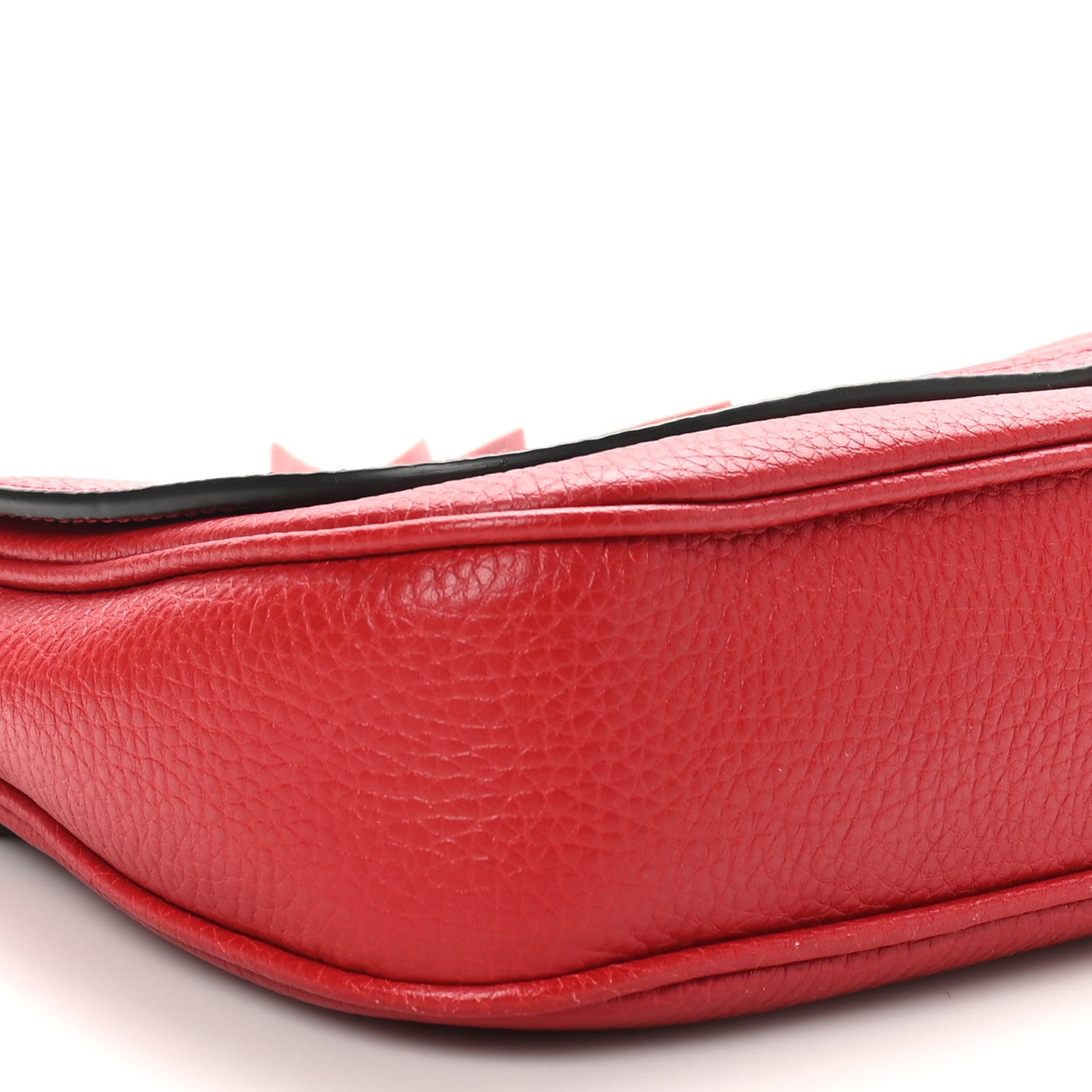 Gucci Pebbled Calfskin Medium Soho Flap Crossbody Vibrant Red 9 of 10
