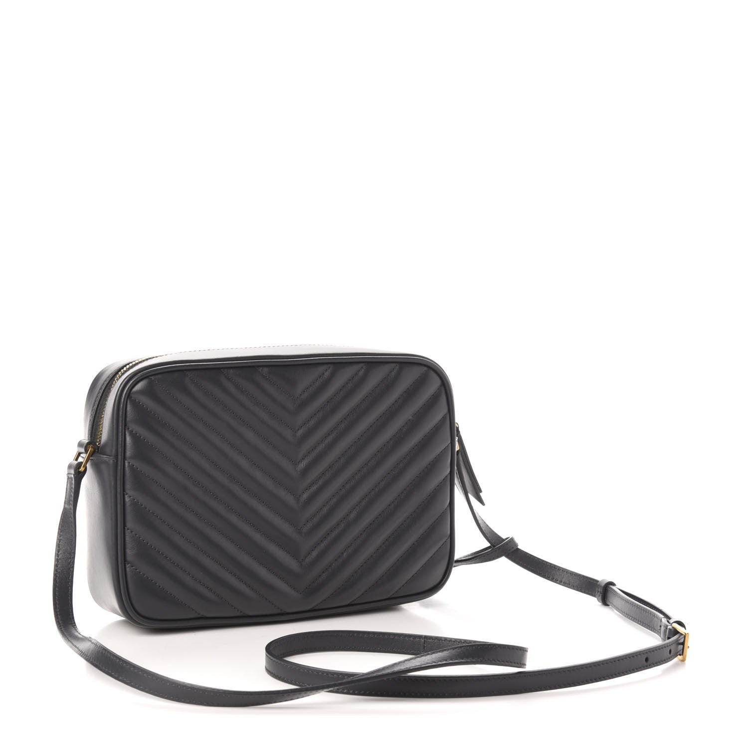 Saint Laurent Calfskin Matelasse Monogram Lou Camera Bag Asphalt 3 of 11