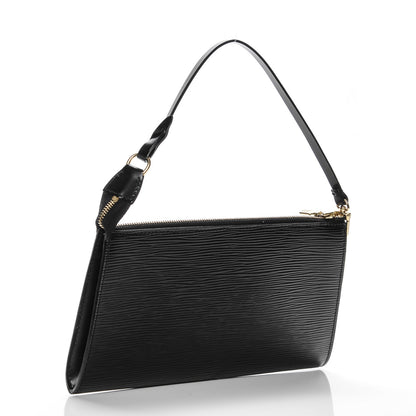 Louis Vuitton Epi Pochette Accessories 24 Black 3 of 6