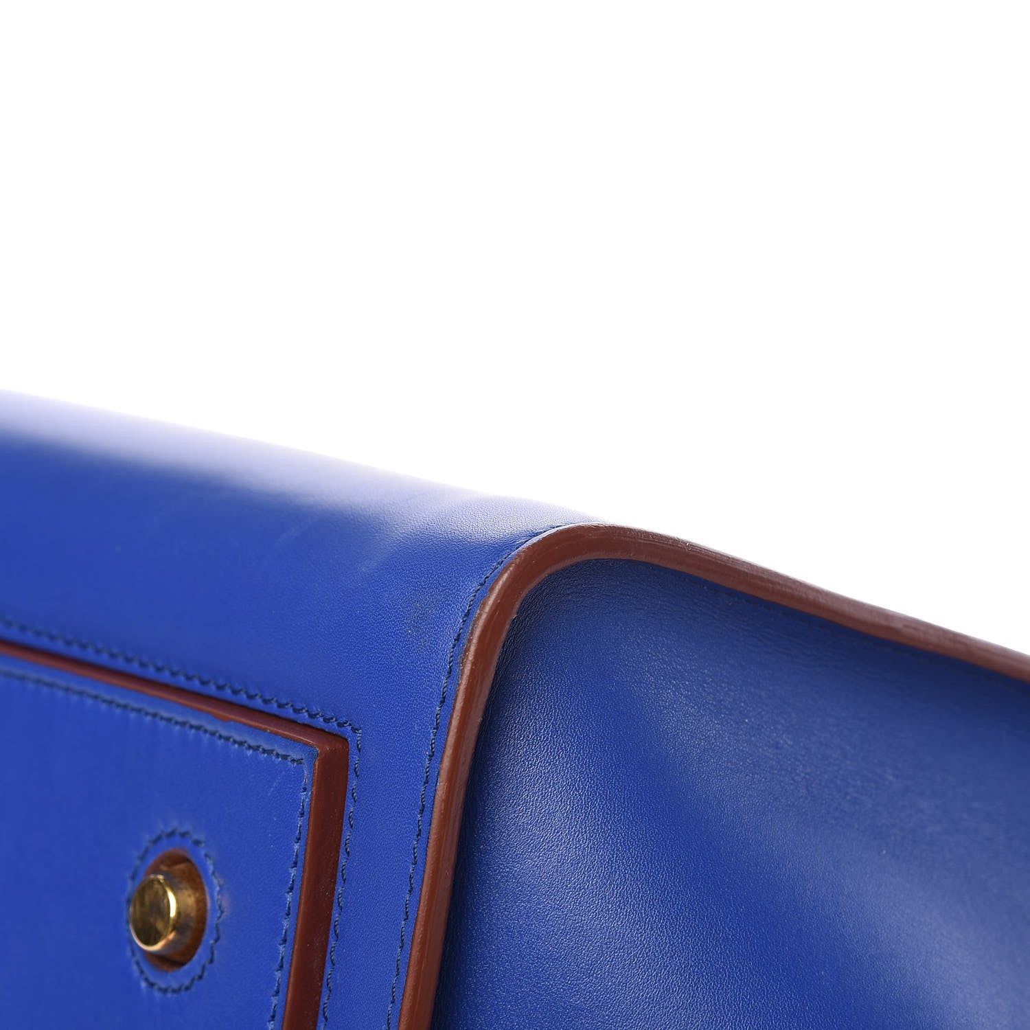 Celine Natural Calfskin Large Tie Knot Tote Royal Blue 14 of 18