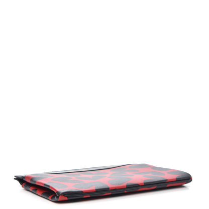 Saint Laurent Nappa Big Hearts Clutch Black Red 4 of 7