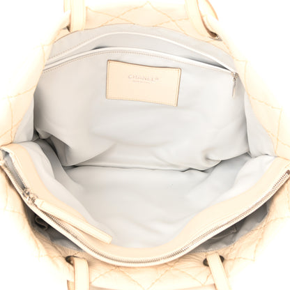 Chanel Glazed Calfskin Large On The Road Tote Beige Clair 6 of 12