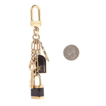 Louis Vuitton PTE Cles Cadenas Key Holder Black 2 of 3