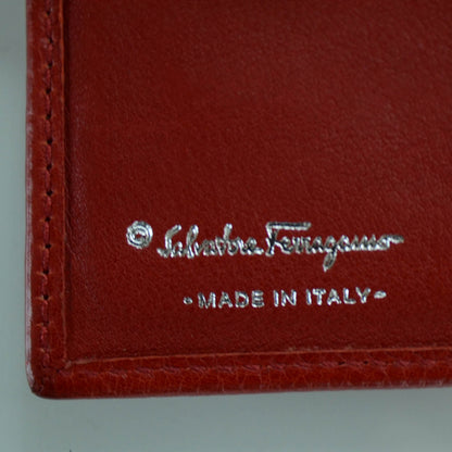 FASHIONPHILE SALVATOREFERRAGAMOLeatherBillfoldWalletRed 9 of 11
