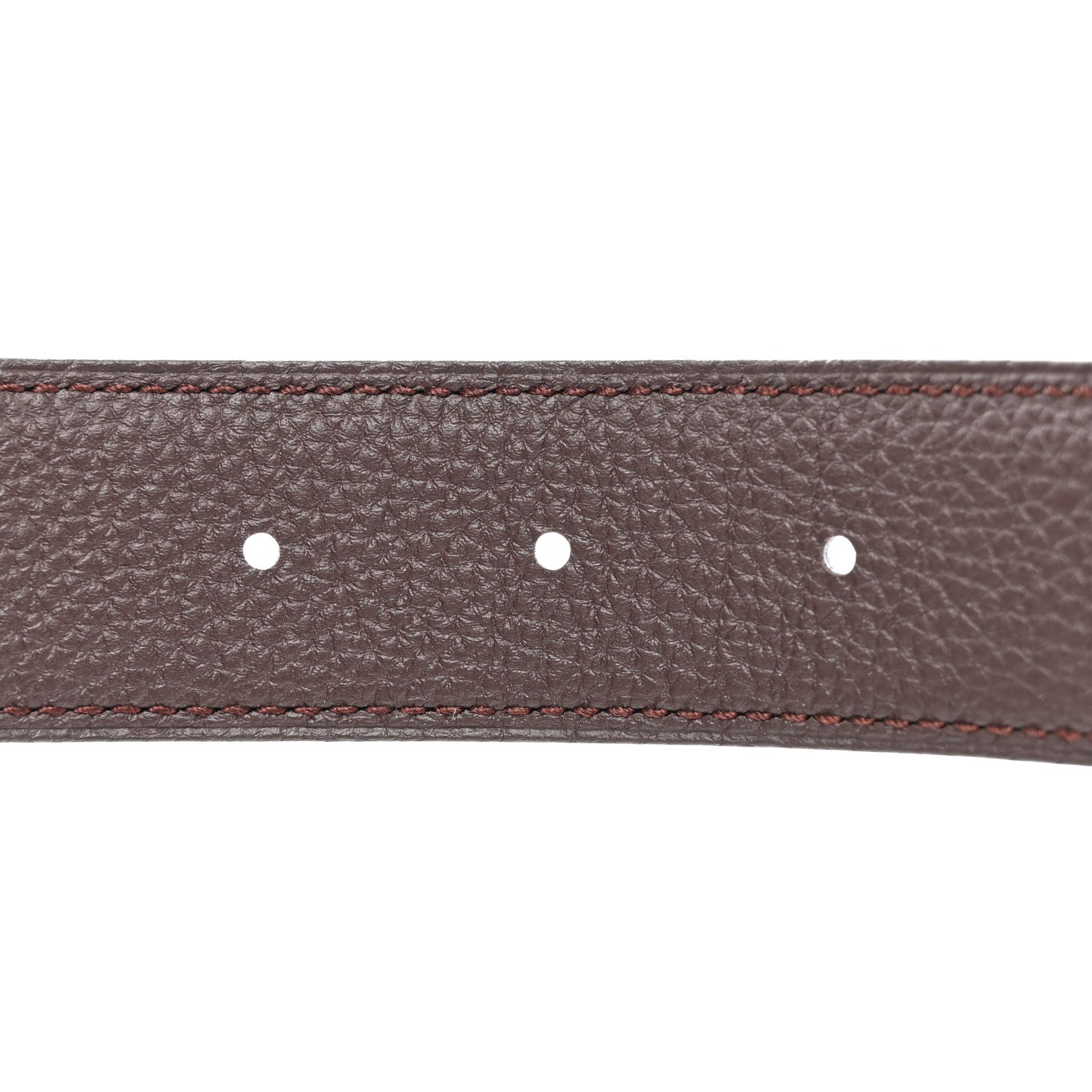 Hermes Box Togo 32mm Belt Strap 120 48 Black Chocolate 5 of 6