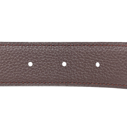 Hermes Box Togo 32mm Belt Strap 120 48 Black Chocolate 5 of 6