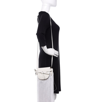 Loewe Calfskin Mini Fringe Gate Crossbody Bag White 2 of 10