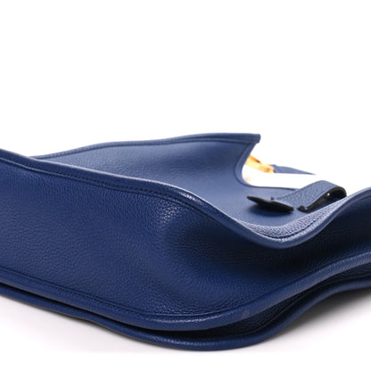 Hermes Taurillon Clemence Evelyne III PM Bleu Encre 10 of 10