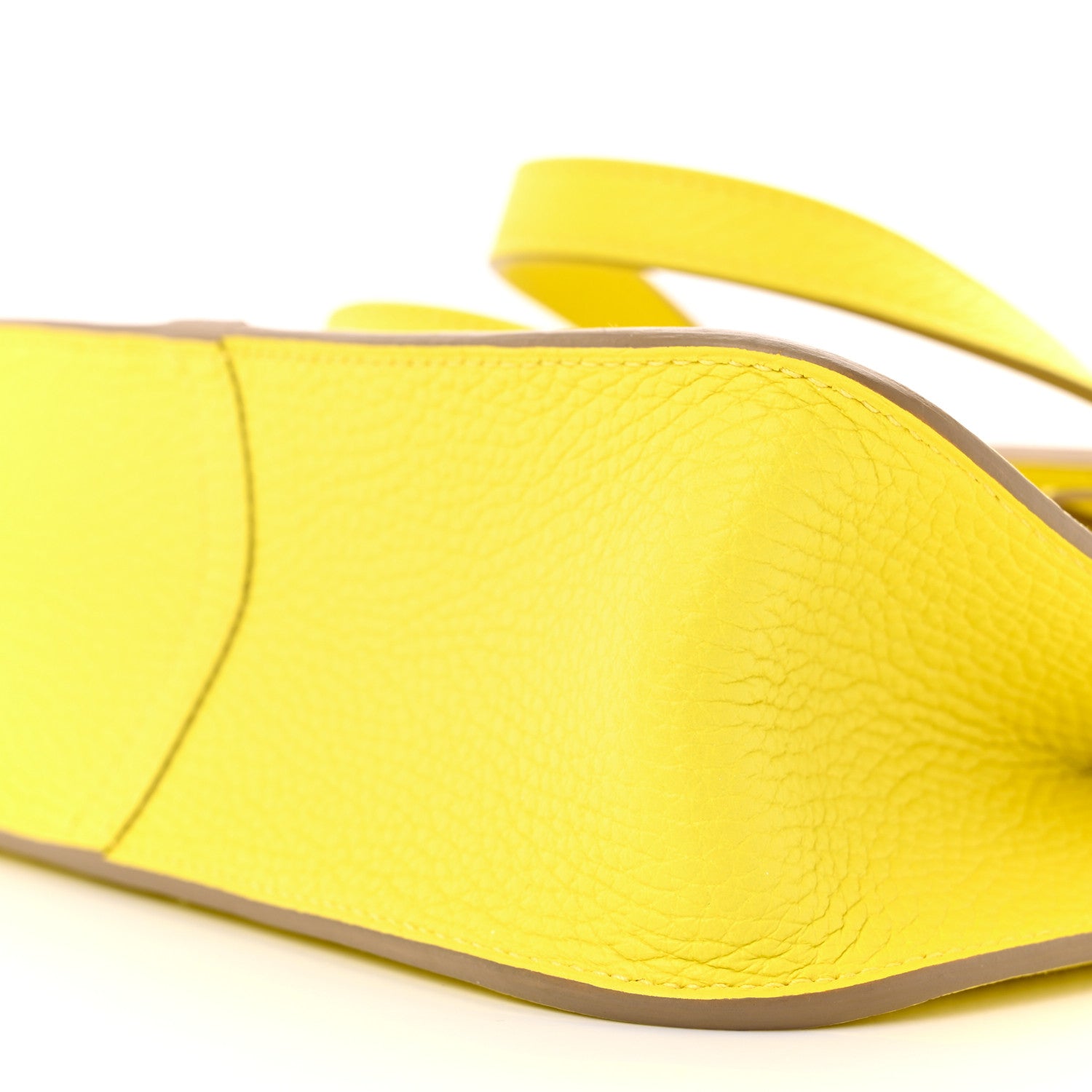 Hermes Taurillon Clemence Halzan 25 Lime 10 of 11