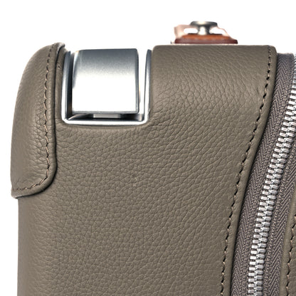 Hermes Taurillon Regate RMS Suitcase Etain Fauve Rouge H 15 of 16