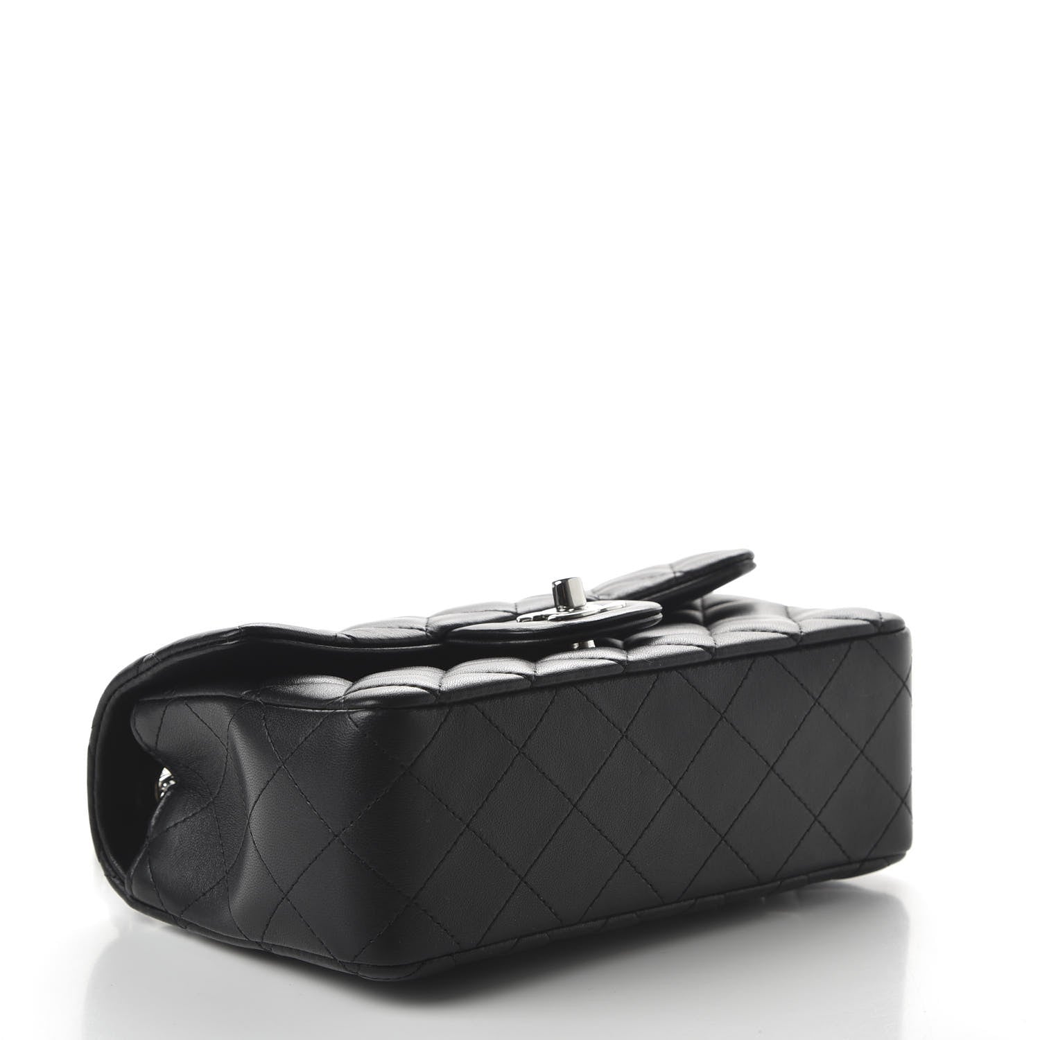 Chanel Lambskin Quilted Mini Rectangular Flap Black 4 of 11