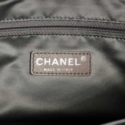 Chanel Leather Modern Chain Shopper Tote Black 6 of 8