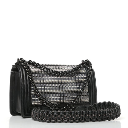 Chanel PVC Thread Woven Medium Boy Flap Black 3 of 9