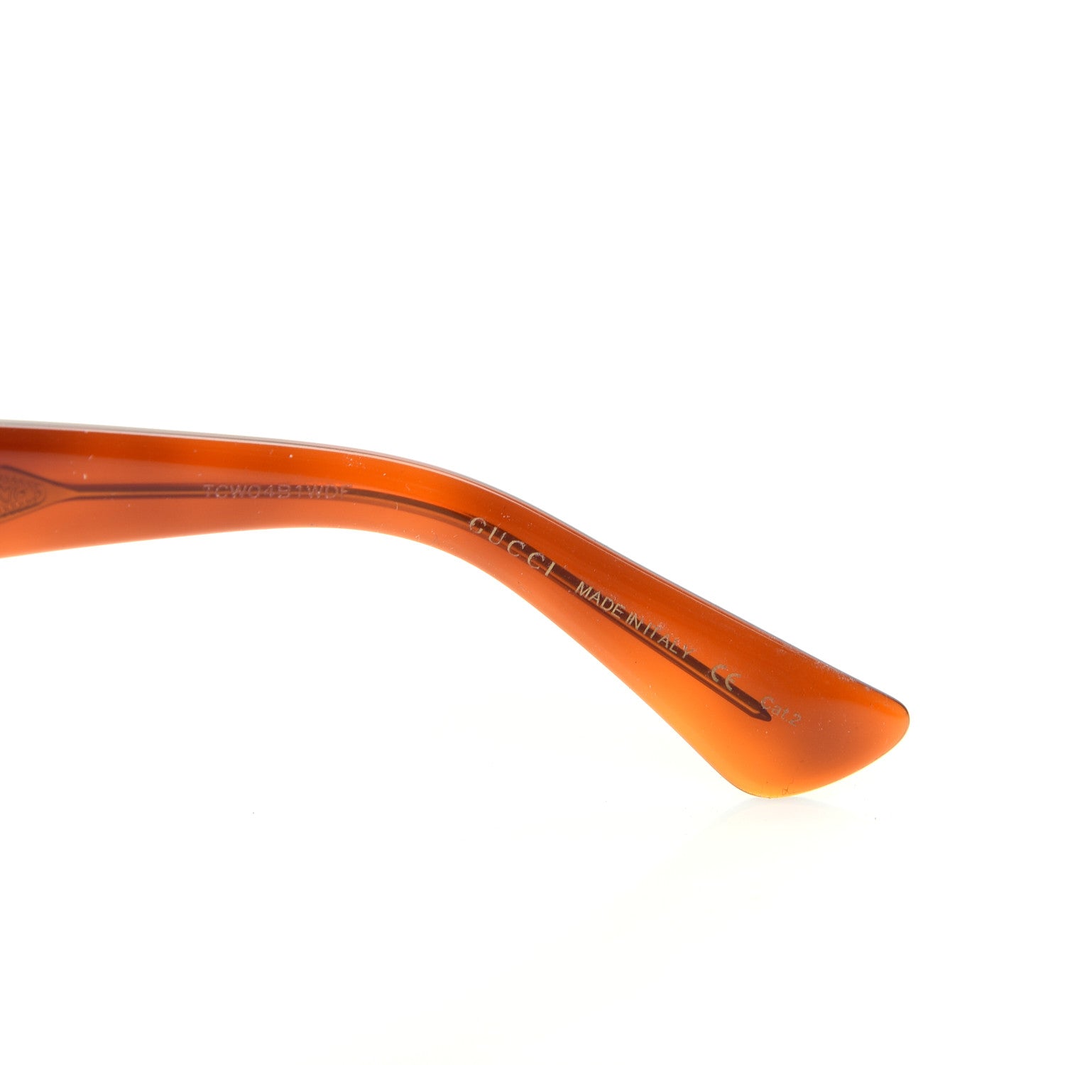 Gucci Round Sunglasses GG0140SA Avana Green 5 of 8
