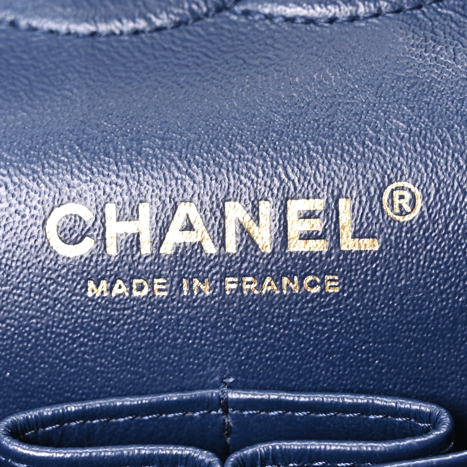 Chanel Caviar Quilted Medium Double Flap Navy 6 of 10