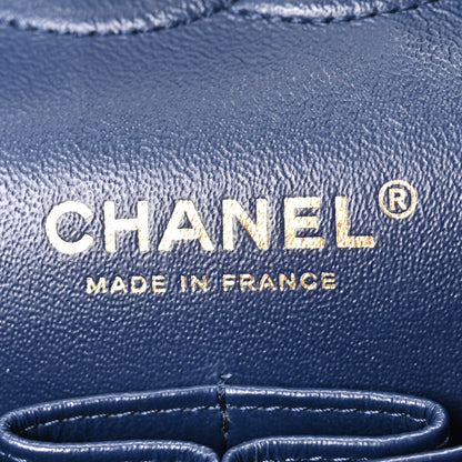 Chanel Caviar Quilted Medium Double Flap Navy 6 of 10