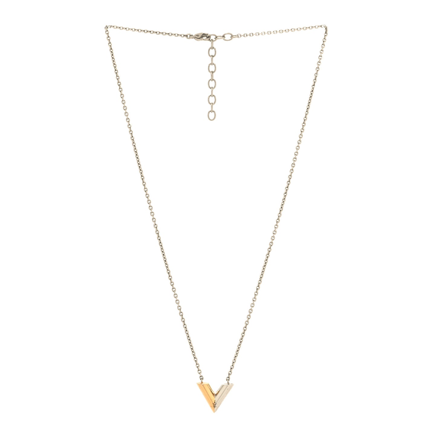 Essential V Necklace Silver