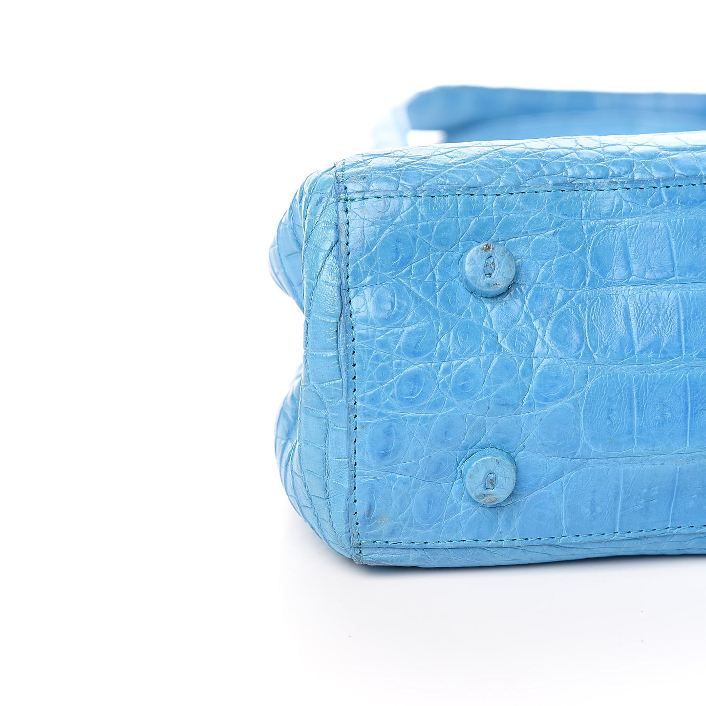 Crocodile Frame Bag Turquoise