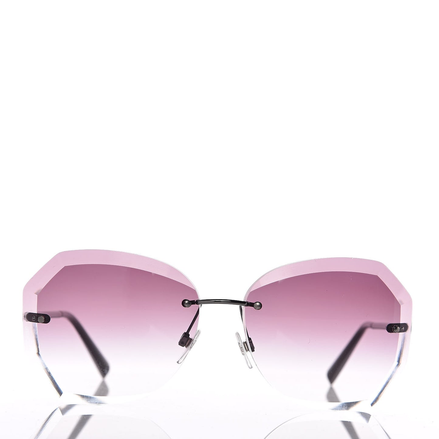 Metal Spring Round Sunglasses 4220 Pink