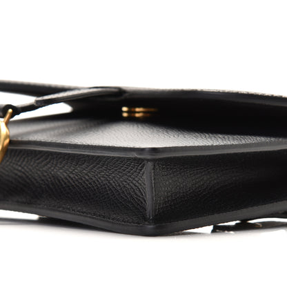 Christian Dior Grained Calfskin Saddle Belt Clutch Black 5 of 9