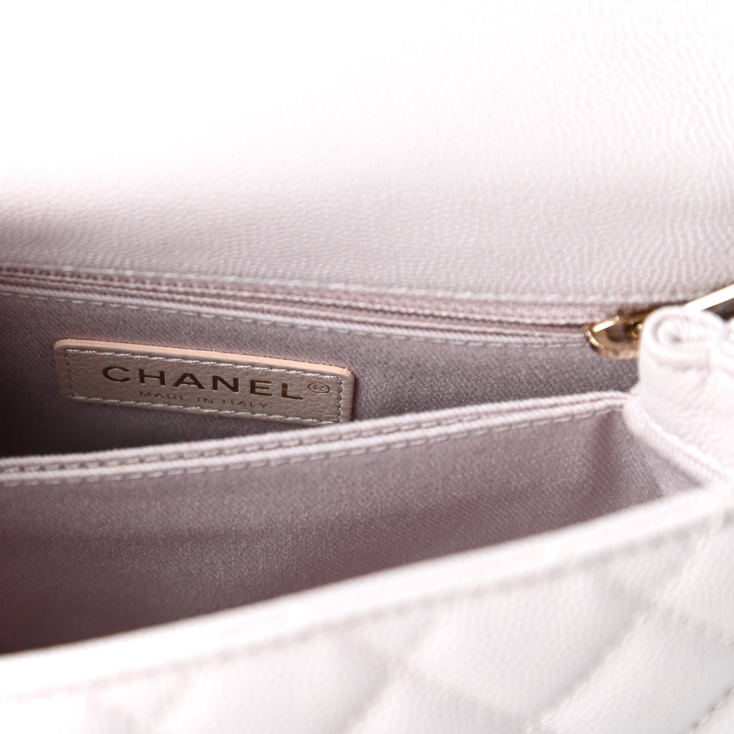 Chanel Caviar Quilted Mini Coco Handle Flap Lilas Lilac 8 of 10