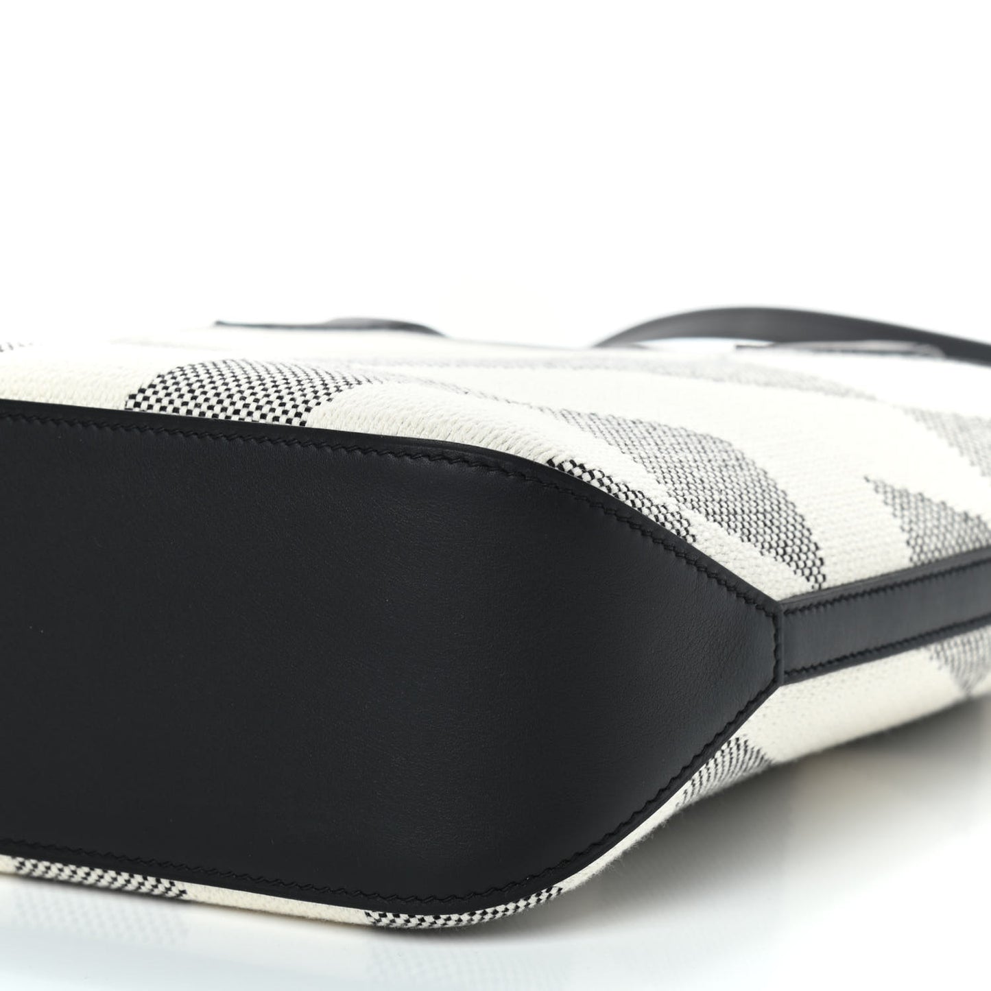 Swift H Canvas Cabas H En Biais 27 Black Ecru
