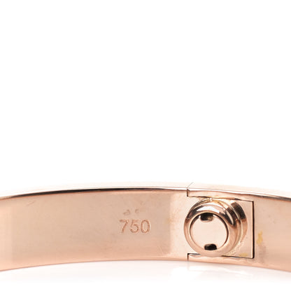 Cartier 18K Pink Gold 4 Diamond LOVE Bracelet 17 5 of 6