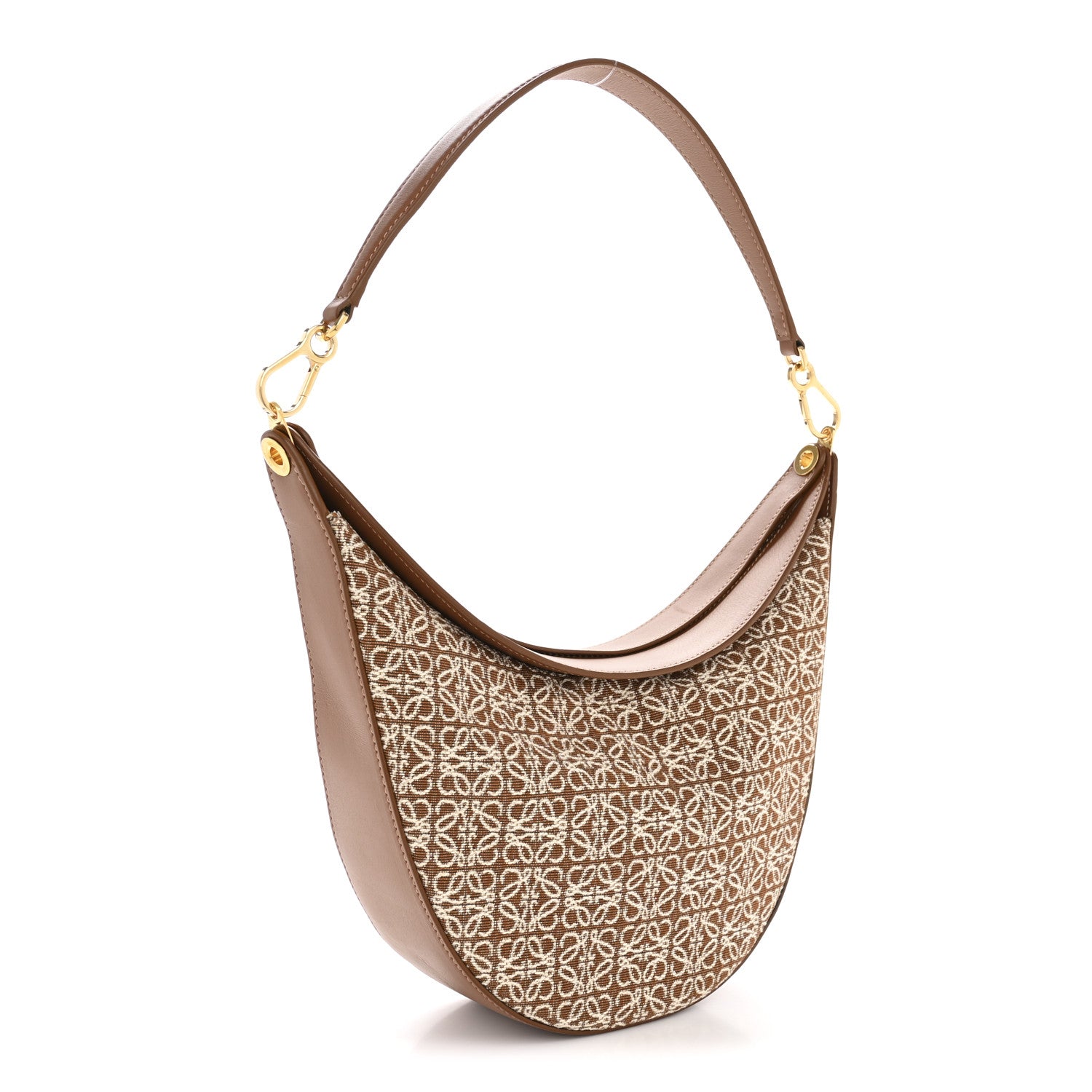Loewe Jacquard Anagram Calfskin Luna Bag Tan Pecan 3 of 10