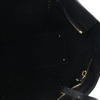 Valentino Garavani Grained Calfskin North South Rockstud Tote Black 6 of 10