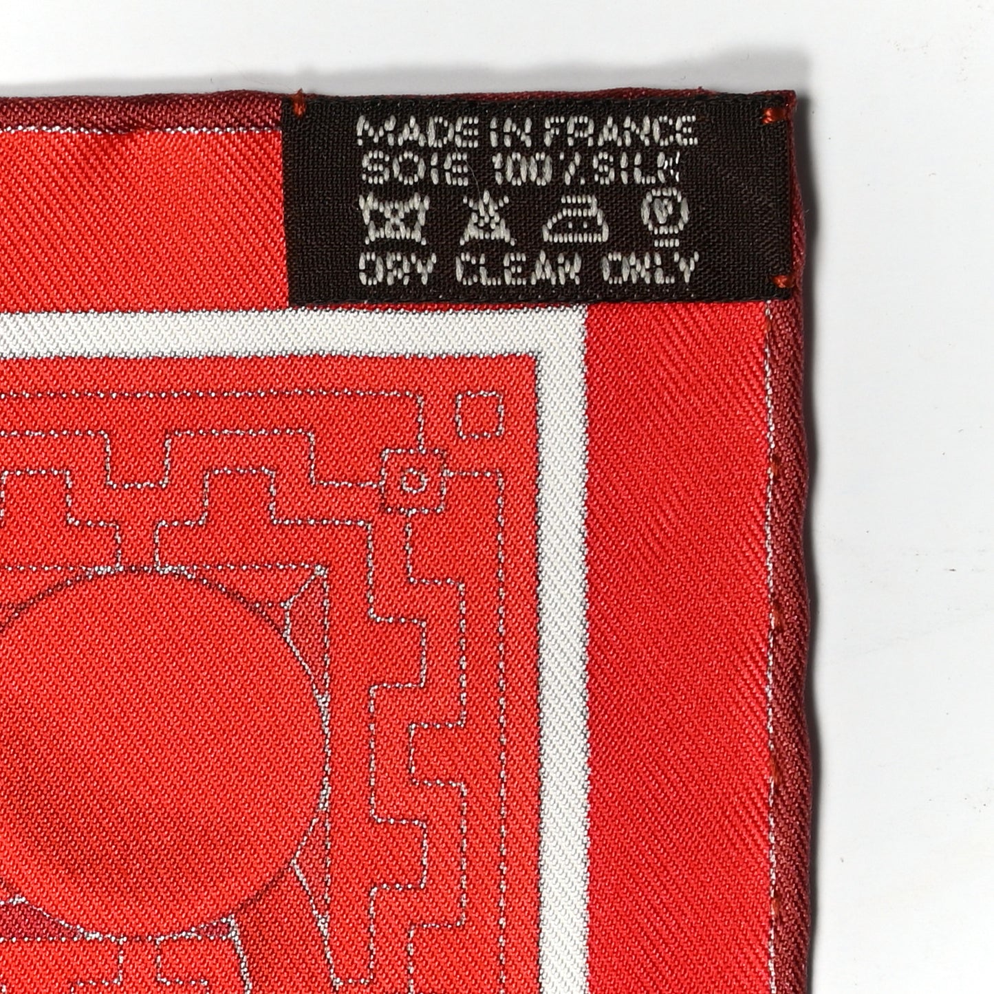 Silk Colliers de Chiens Scarf 90 Rouge Blanc Bordeaux
