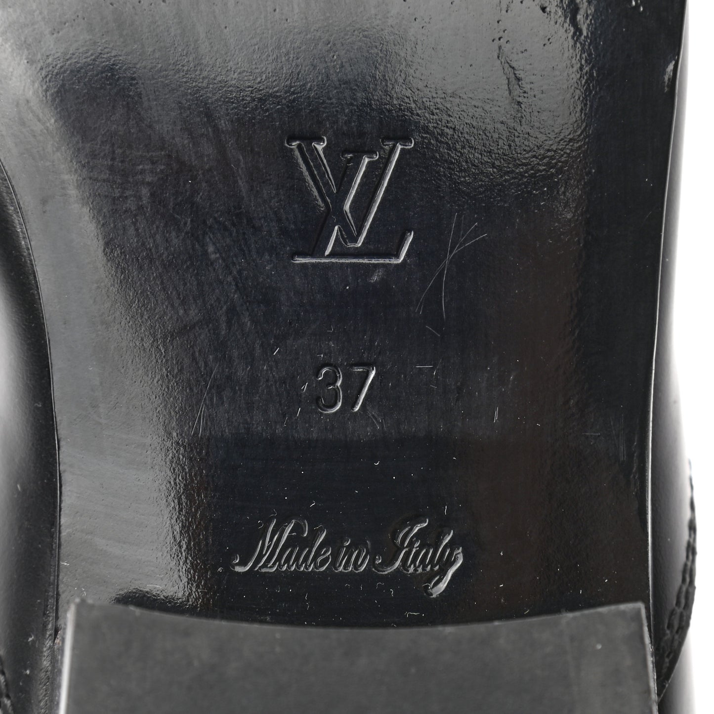 Calfskin Pointed Flat Boots 37 Black