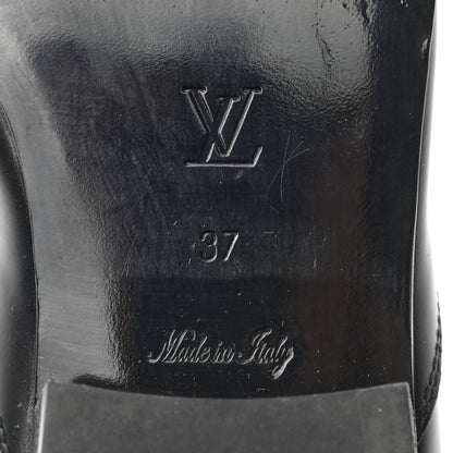 Louis Vuitton Calfskin Pointed Flat Boots 37 Black 6 of 11
