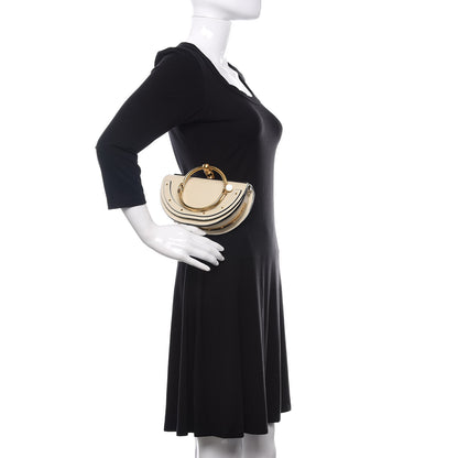 Chloe Calfskin Small Nile Bracelet Minaudiere Bag Off White 2 of 14
