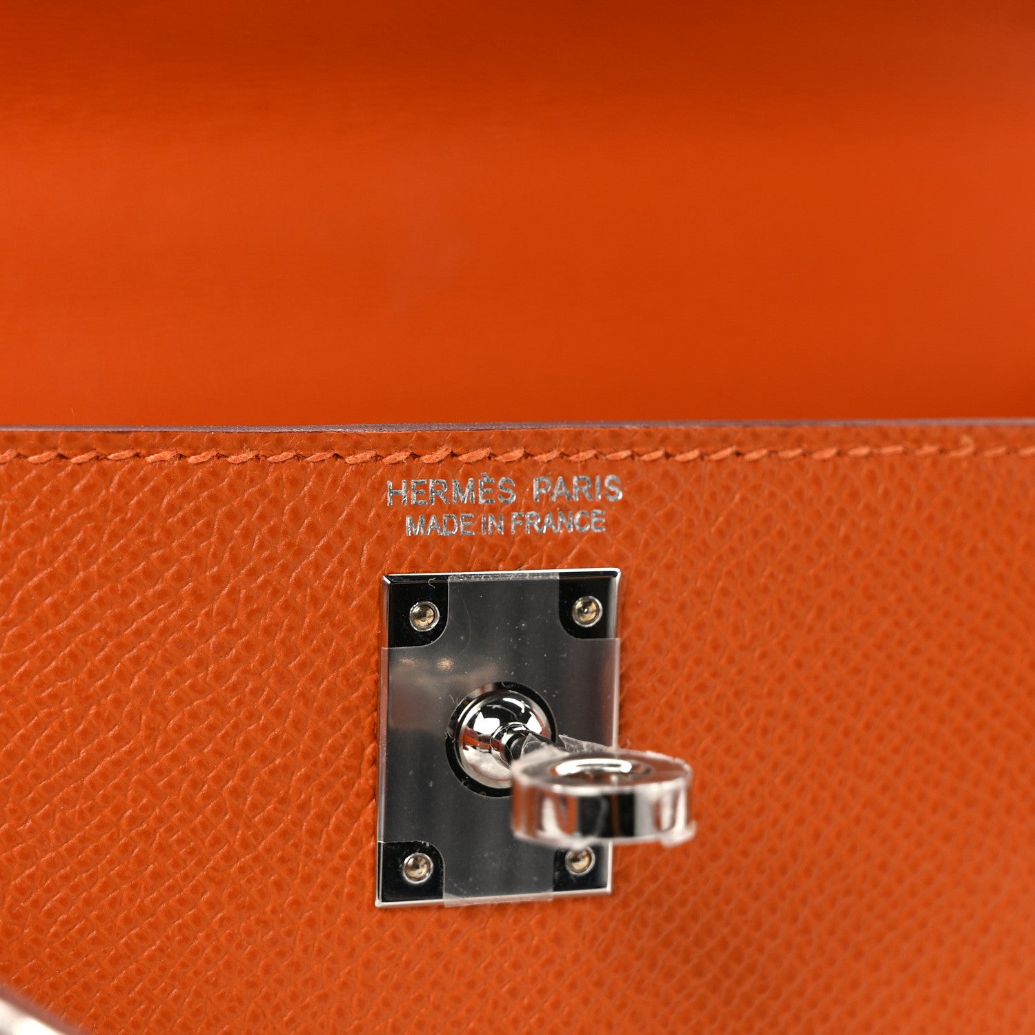 Hermes Epsom Mini Kelly Sellier 20 Orange 6 of 10