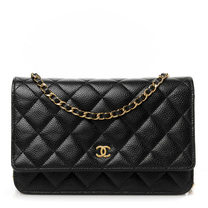 Chanel Caviar Quilted Wallet On Chain WOC Black 1 of 11