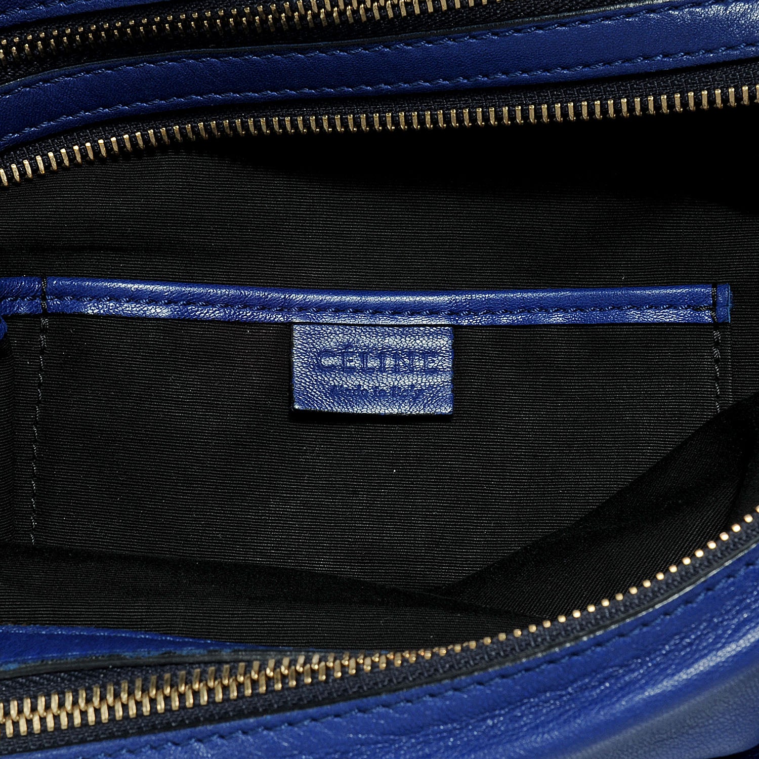 Celine Lambskin Strap Boston Cobalt 7 of 8